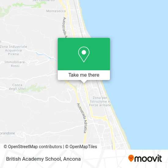 British Academy School map