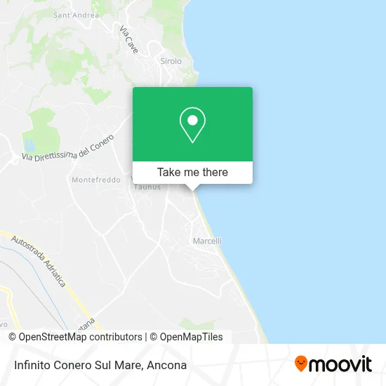 Infinito Conero Sul Mare map