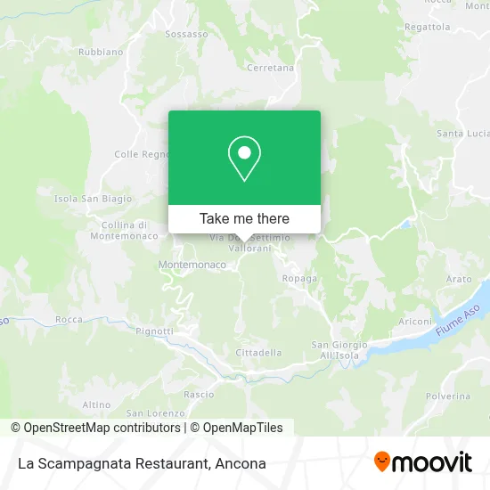 La Scampagnata Restaurant map