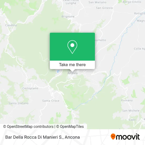 Bar Della Rocca Di Manieri S. map