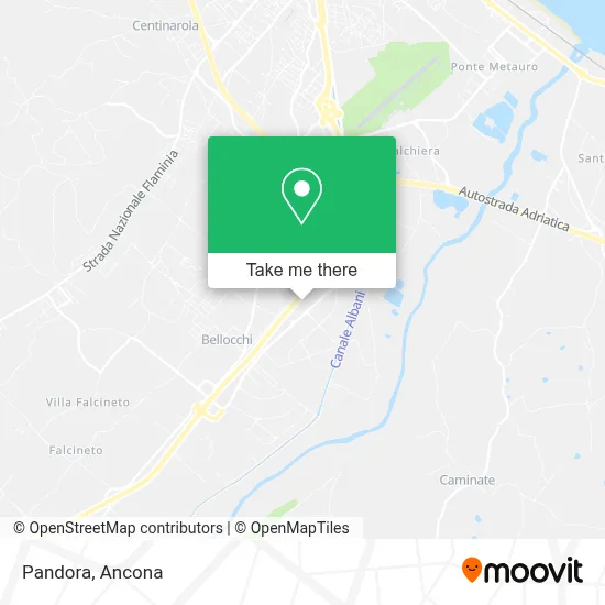 Pandora map