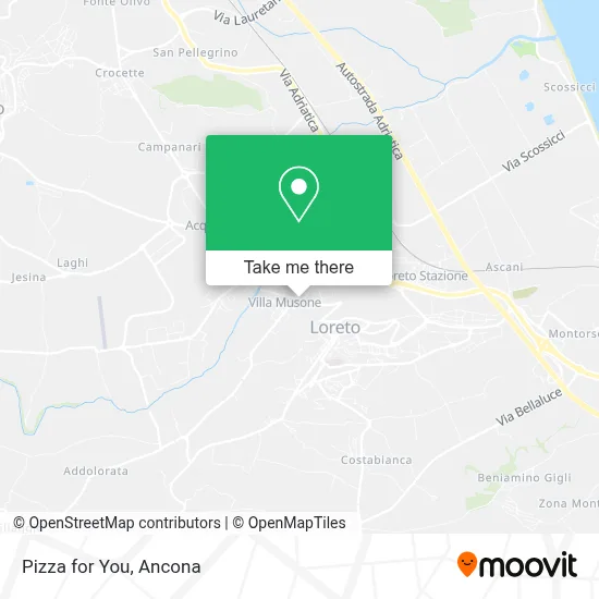 Pizza for You map