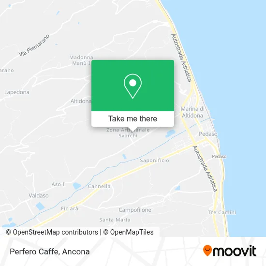 Perfero Caffe map