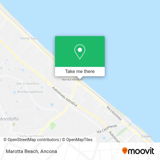 Marotta Beach map