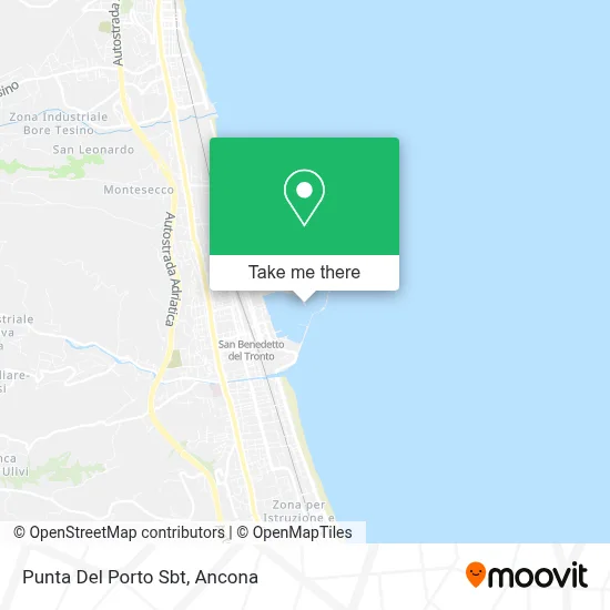 Punta Del Porto Sbt map