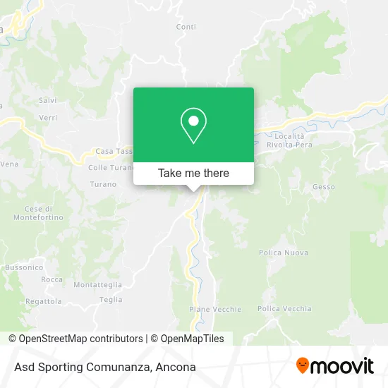 Asd Sporting Comunanza map