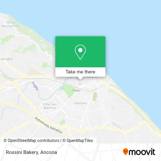 Rossini Bakery map
