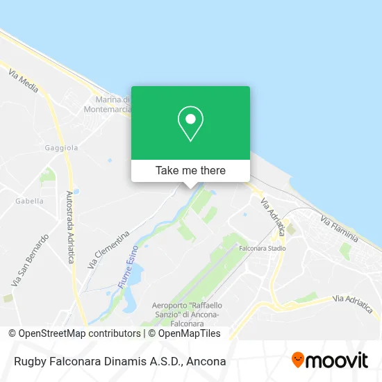 Rugby Falconara Dinamis A.S.D. map