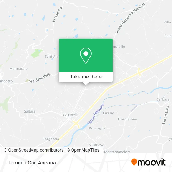 Flaminia Car map