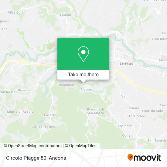 Circolo Piagge 80 map