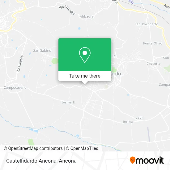 Castelfidardo Ancona map