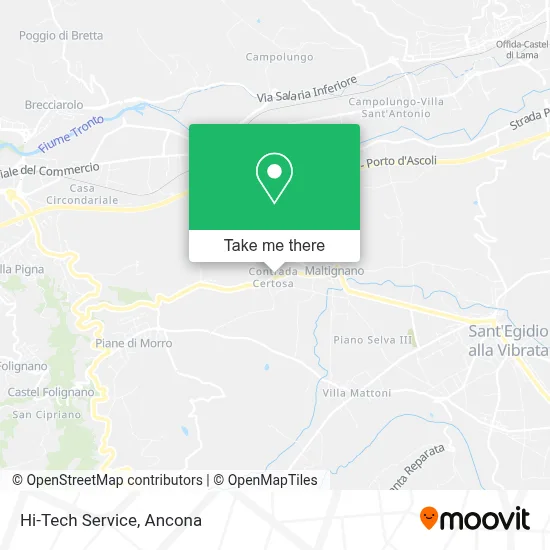 Hi-Tech Service map
