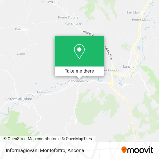 Informagiovani Montefeltro map