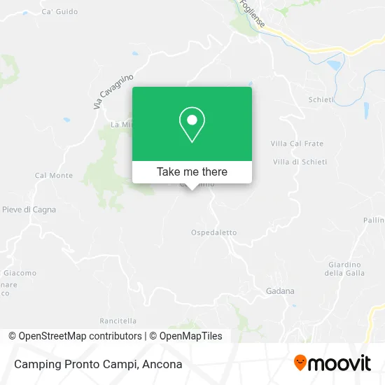 Camping Pronto Campi map