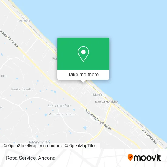 Rosa Service map