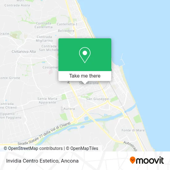 Invidia Centro Estetico map