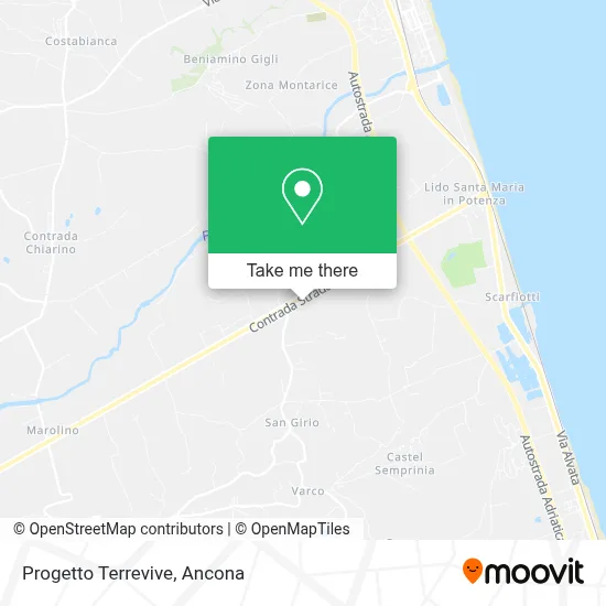 Progetto Terrevive map