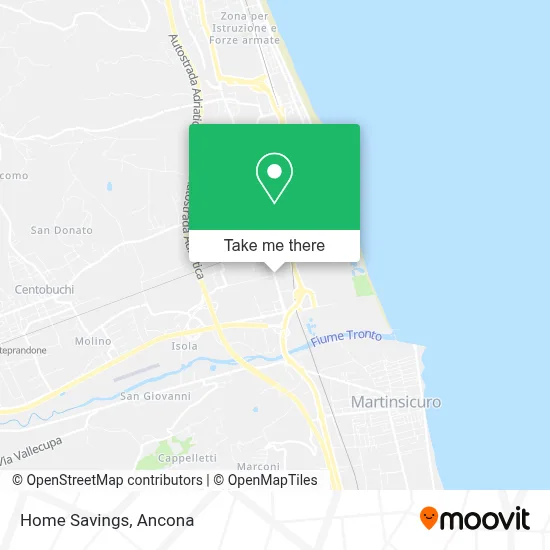 Home Savings map