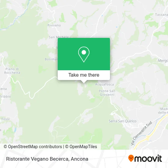 Ristorante Vegano Becerca map