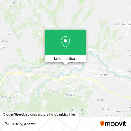 Be In Italy map