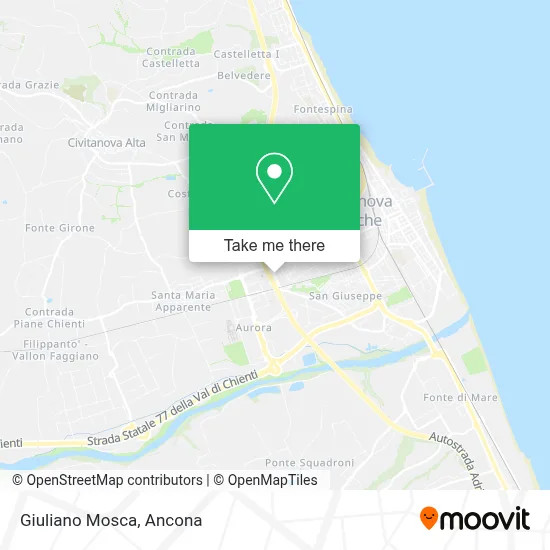 Giuliano Mosca map