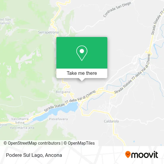Podere Sul Lago map