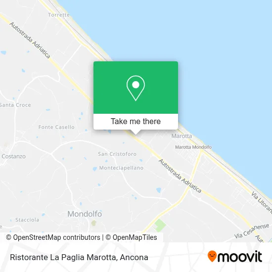 Ristorante La Paglia Marotta map
