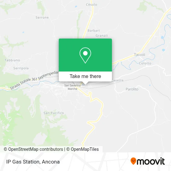 IP Gas Station map