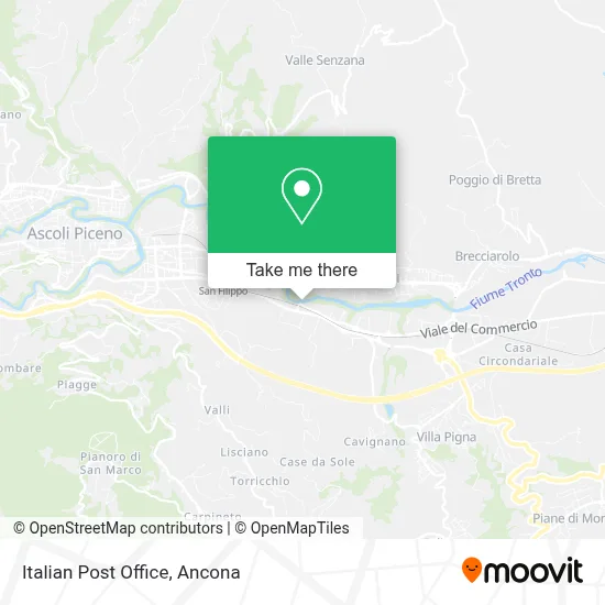 Italian Post Office map