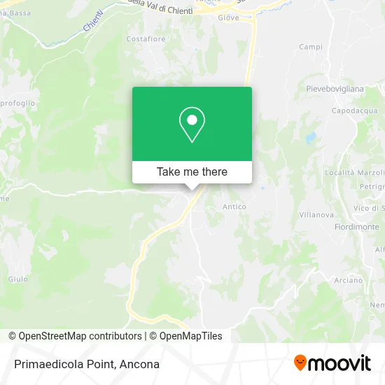 Primaedicola Point map