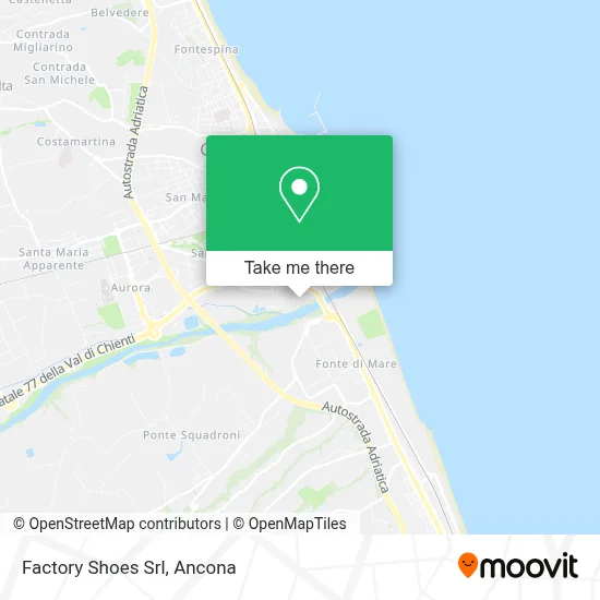Factory Shoes Srl map