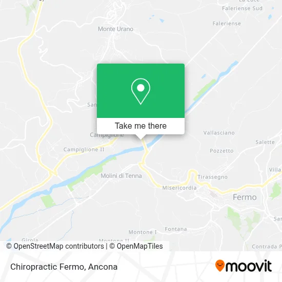 Chiropractic Fermo map