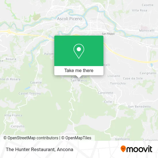 The Hunter Restaurant map