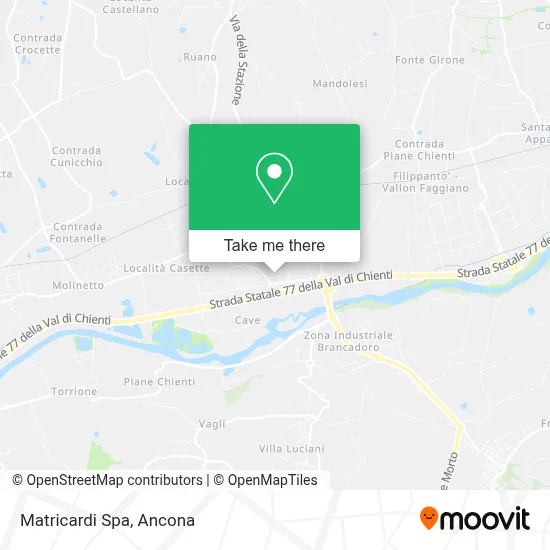 Matricardi Spa map