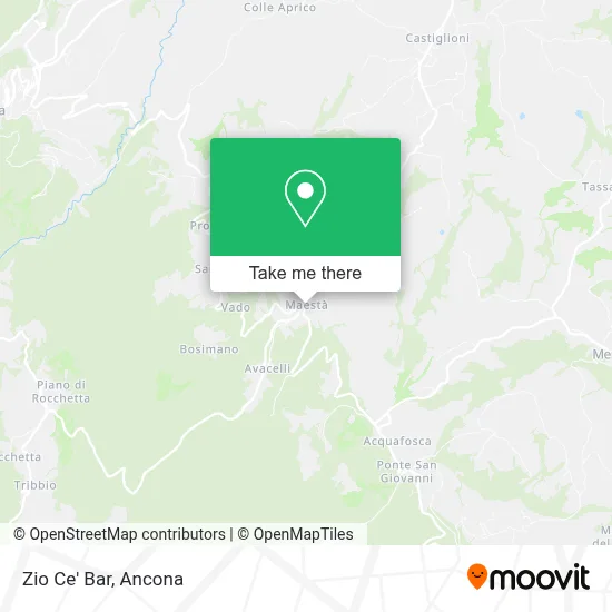 Zio Ce' Bar map