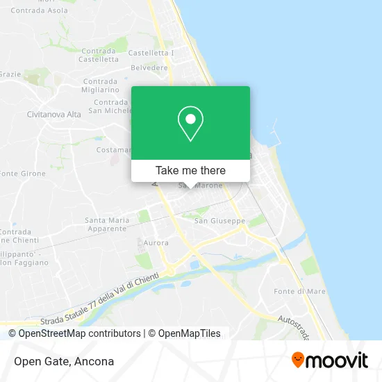Open Gate map