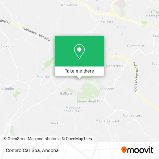 Conero Car Spa map