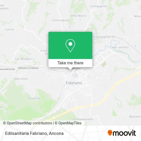 Edilsanitaria Fabriano map