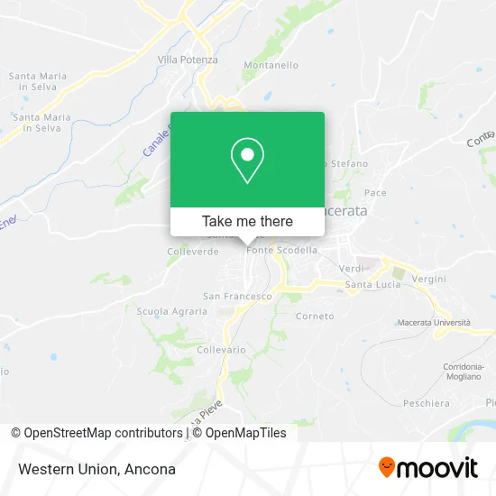 Western Union map