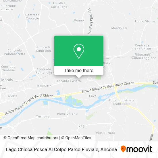 Lago Chicca Pesca Al Colpo Parco Fluviale map