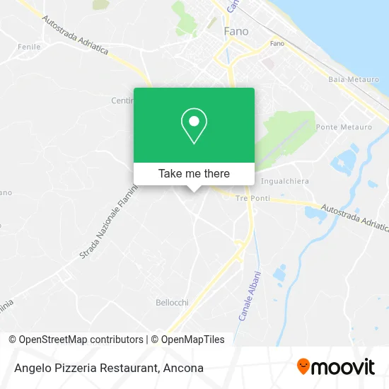 Angelo Pizzeria Restaurant map