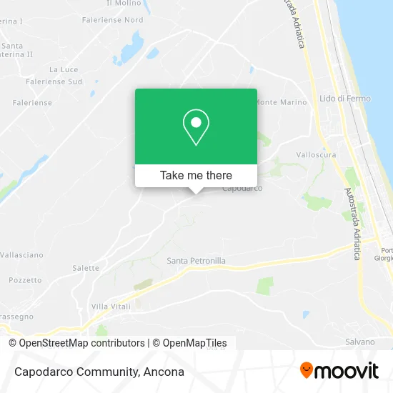 Capodarco Community map