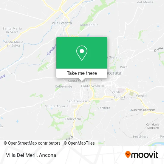 Villa Dei Merli map