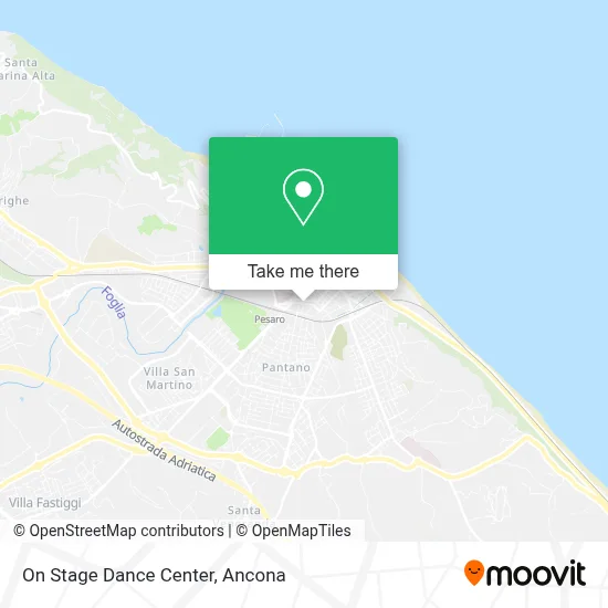 On Stage Dance Center map