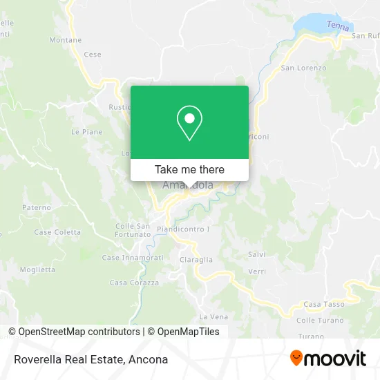 Roverella Real Estate map