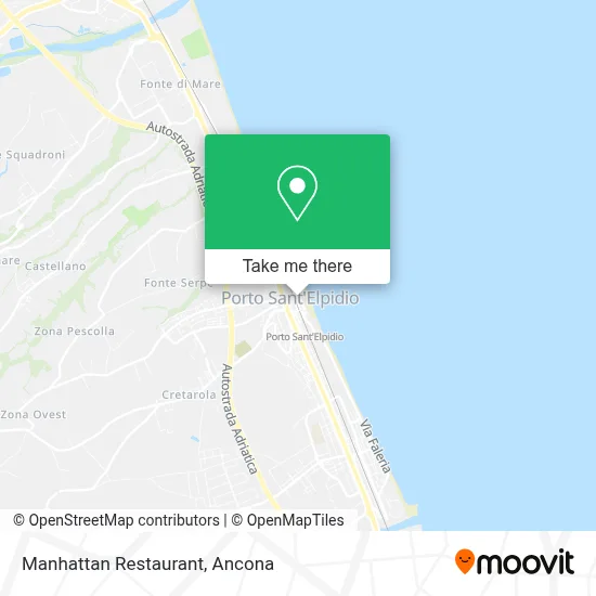 Manhattan Restaurant map