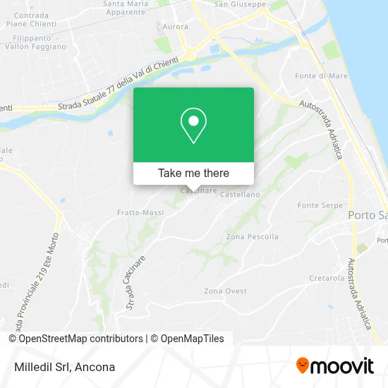 Milledil Srl map