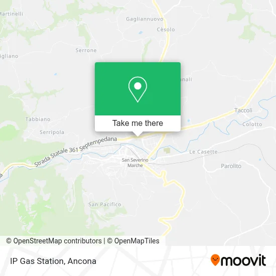 IP Gas Station map