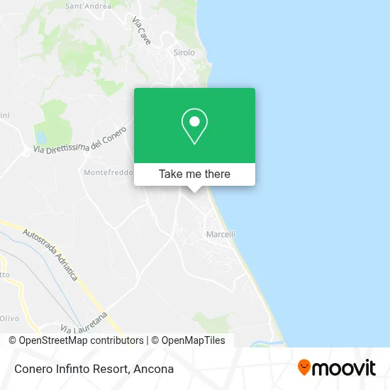 Conero Infinto Resort map
