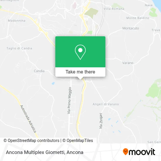 Ancona Multiplex Giometti map